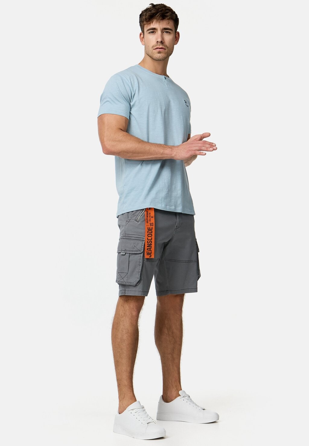 

Джинсовые шорты Inarnold INDICODE JEANS, оловянные