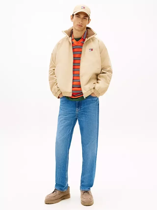 Куртка-бомбер из саржи с застежкой-молнией Tommy Hilfiger, Light Brown — фото 3