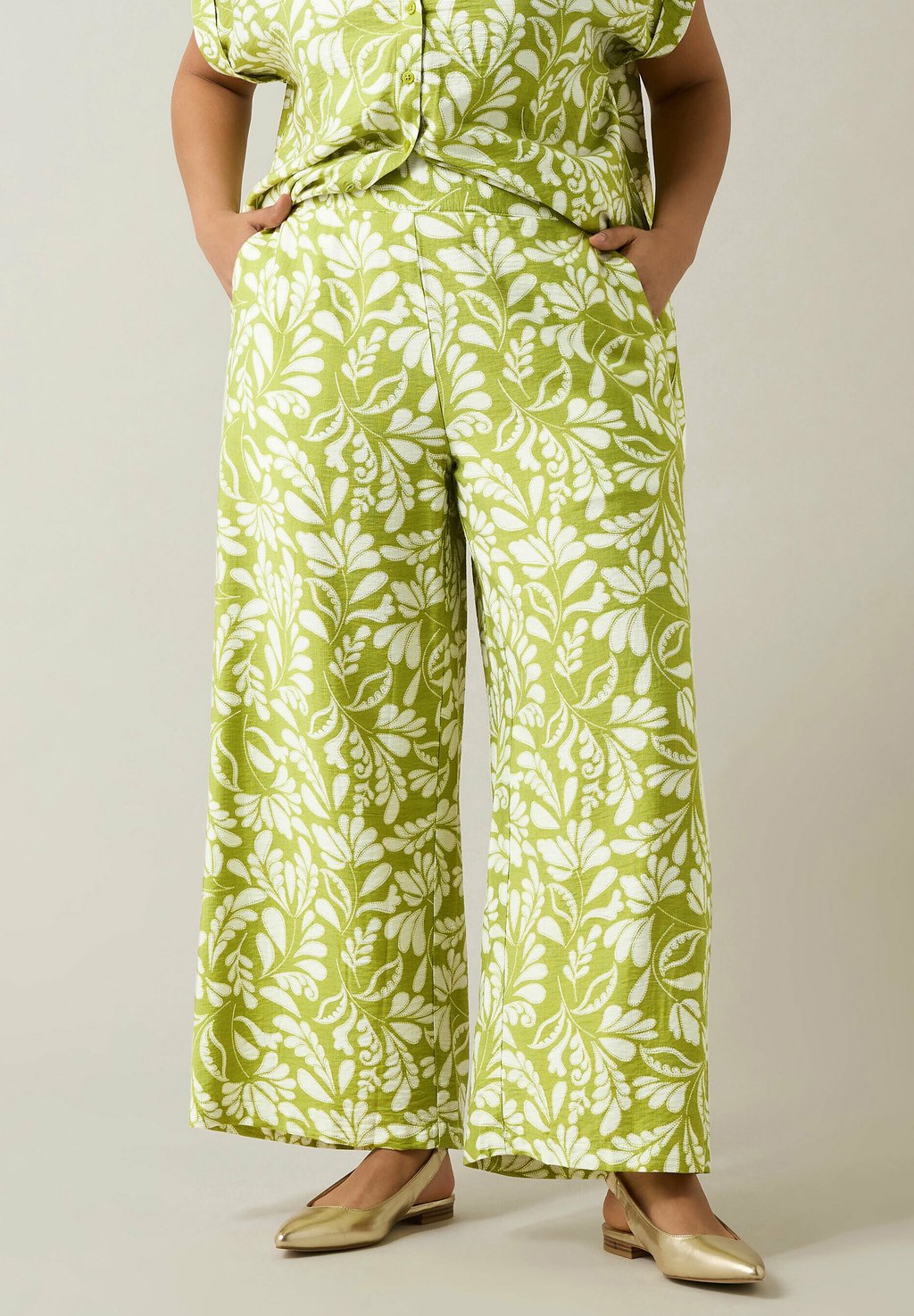 

Брюки LEAF PRINT WIDE LEG Evans, зеленый