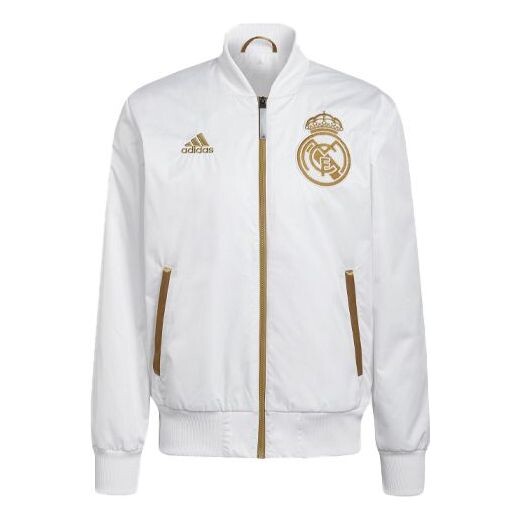 

Куртка adidas Real Lny Bomber limited Real Madrid Soccer/Football logo Sports Jacket White, белый