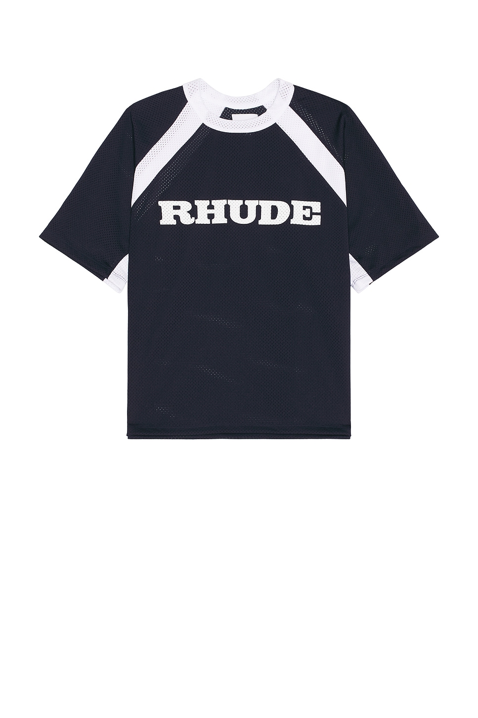

Футболка из сетки Rhude, navy & stark white