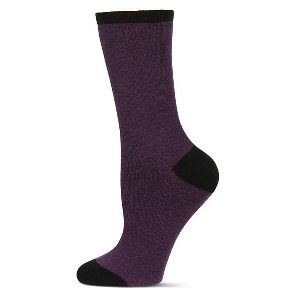 

Женские носки с мягким мыском из смесовой шерсти Memoi, Purple