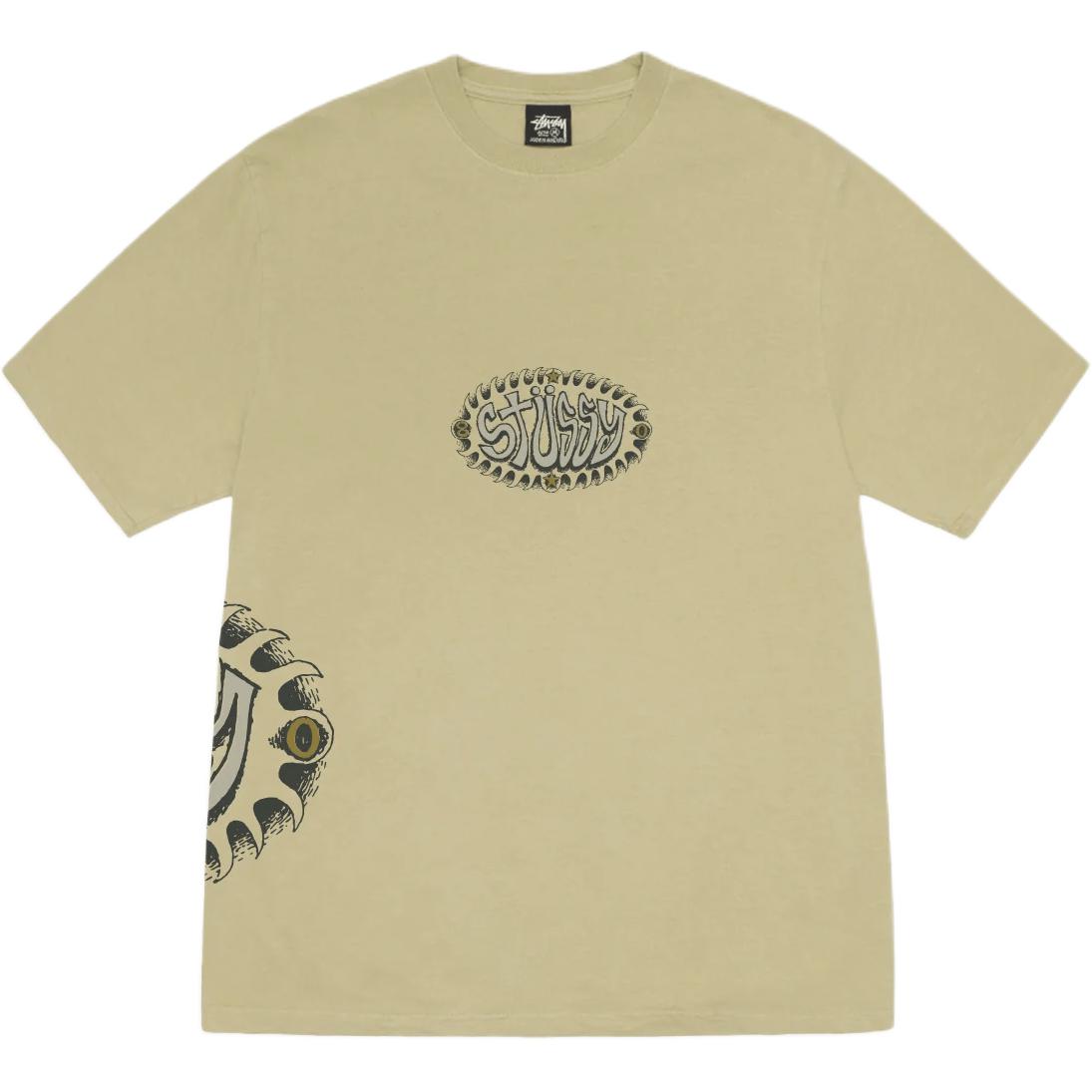 SS25 WAVE OVAL TEE PIGMENT DYED футболка Unisex Stussy, nyx/темно-синий — фото 2