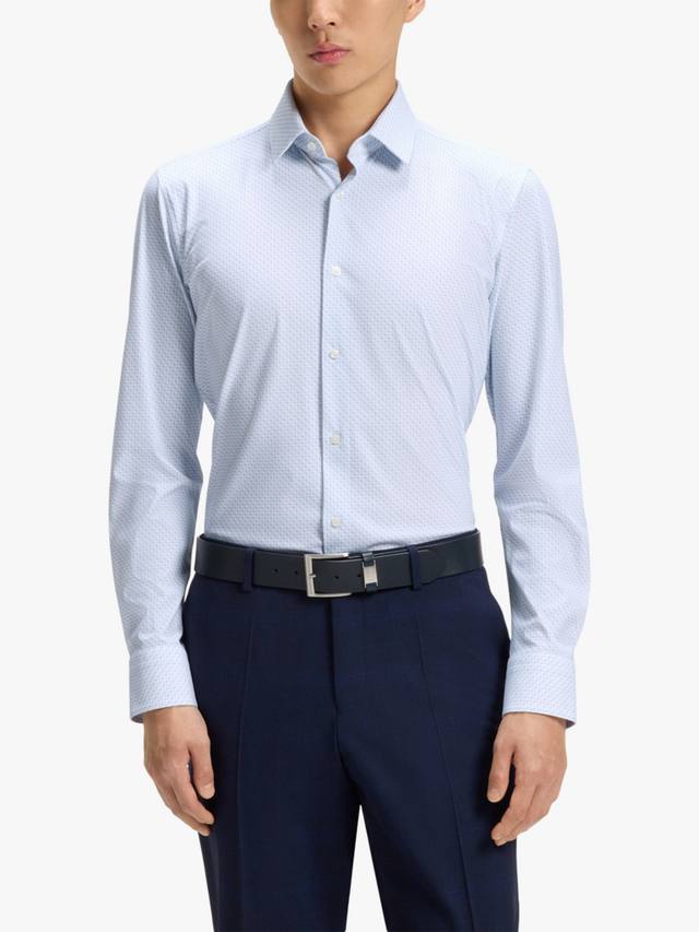 

BOSS Performance Slim Fit рубашка с узором HUGO BOSS