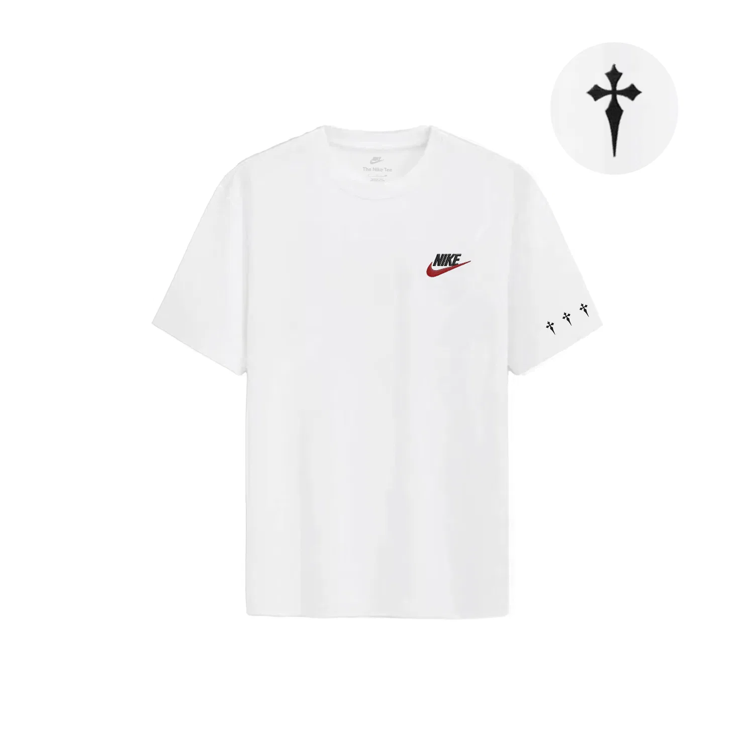 Футболка Nike Sportswear с логотипом белая — фото 3