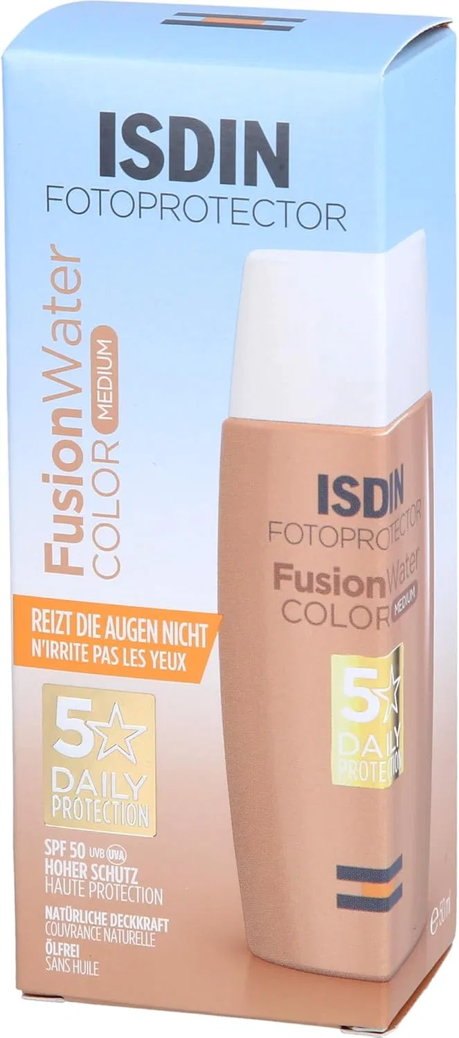 Солнцезащитный крем для лица ISDIN Fusion Water Color Bronze SPF 50 бронзовый оттенок 50 мл — фото 4