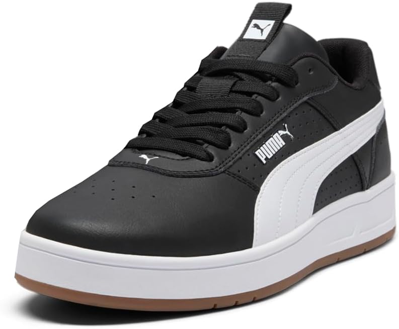 Мужские кроссовки PUMA Court Ravine с шнуровкой для повседневной носки - черные — фото 2