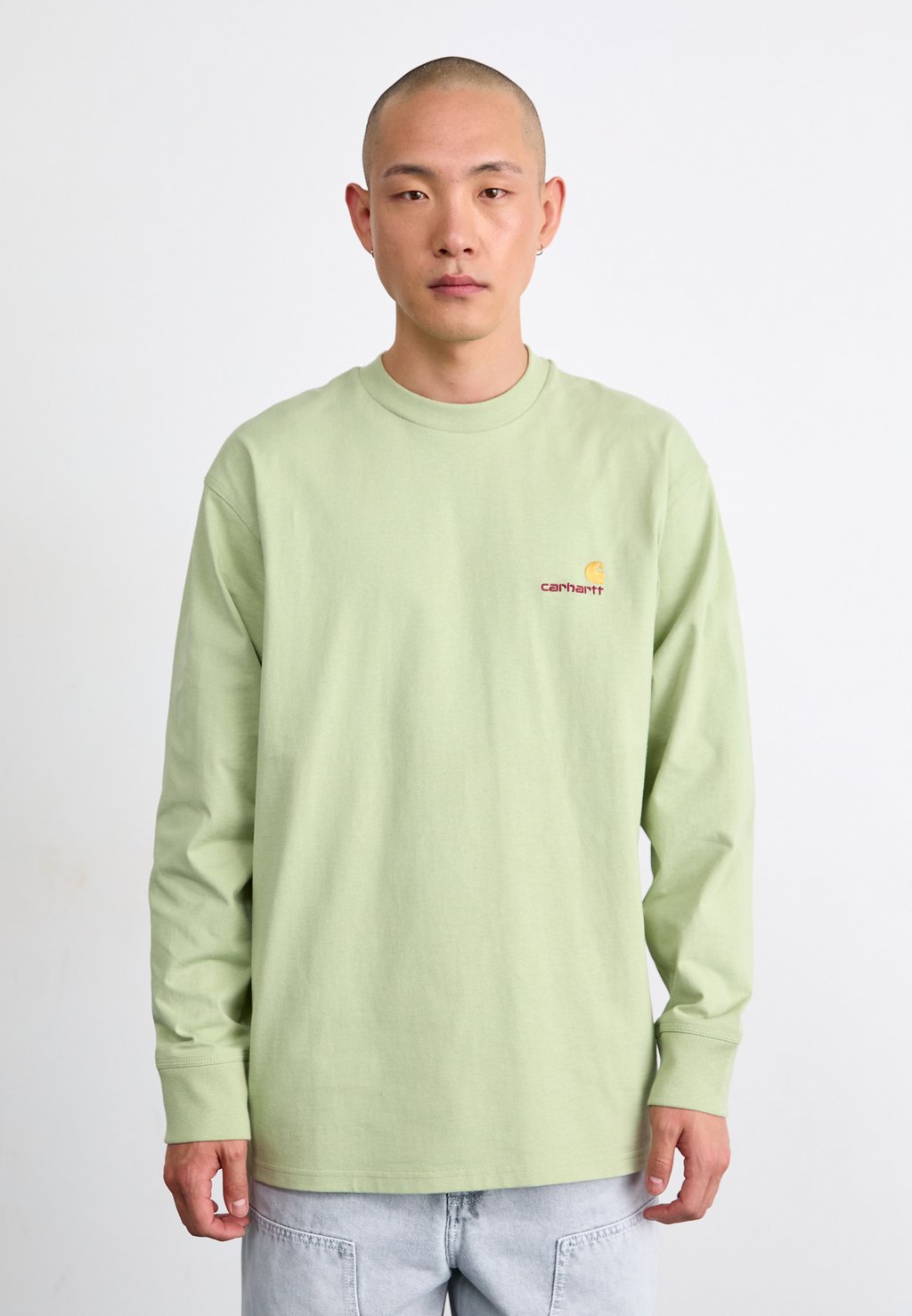 

Лонгслив AMERICAN SCRIPT Carhartt WIP, оливковый