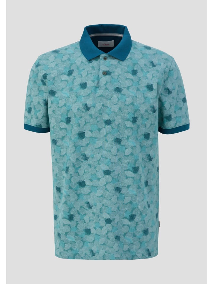 

s.Oliver Рубашка поло 65A1_бирюзовый, Зеленый, s.Oliver Рубашка поло 65A1_бирюзовый