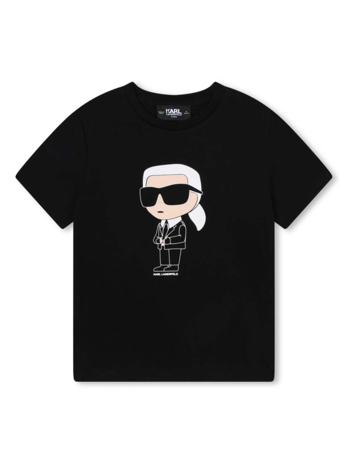 

Karl Lagerfeld Kids футболка Ikonik из органического хлопка, черный