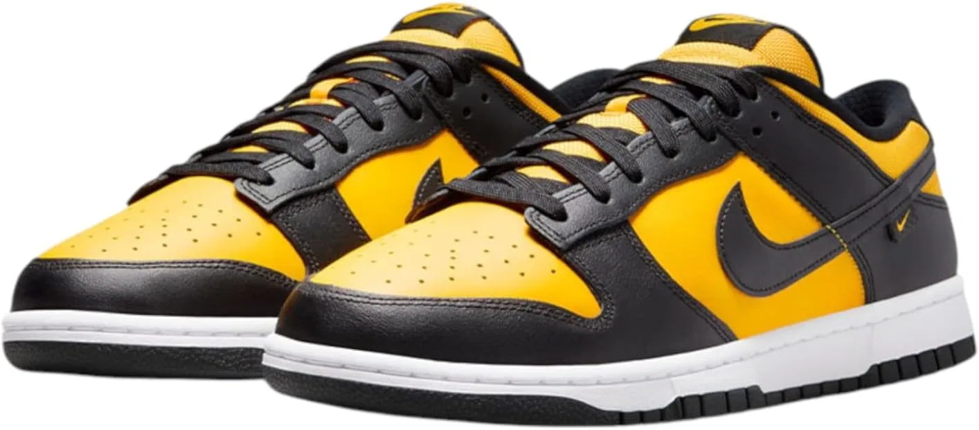 Мужские скейтбордистские кроссовки Nike Dunk Low Retro, белый/черный — фото 2