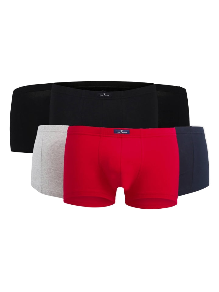 

Трусы боксеры Tom Tailor, цвет schwarz/marine/rot/grau