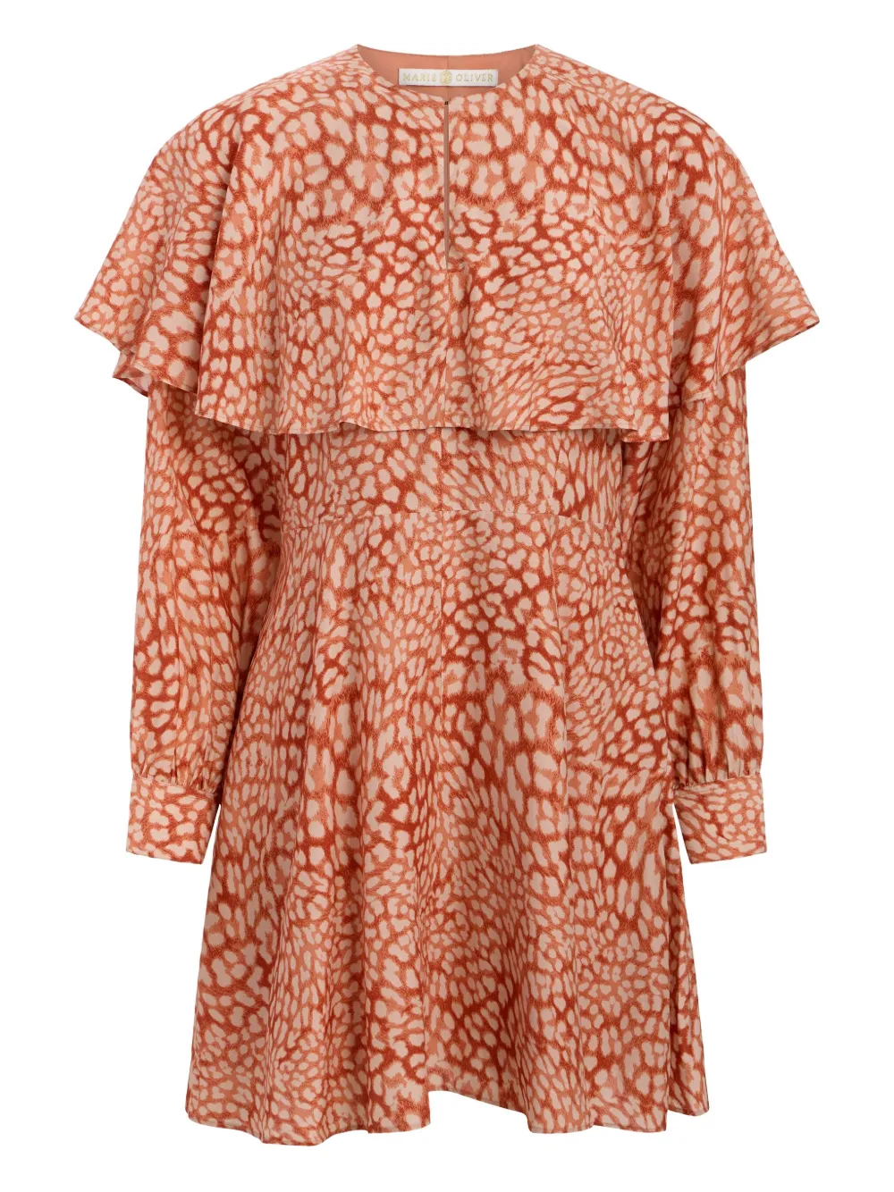 

Платье мини Reeves с кейпом Marie Oliver, красный