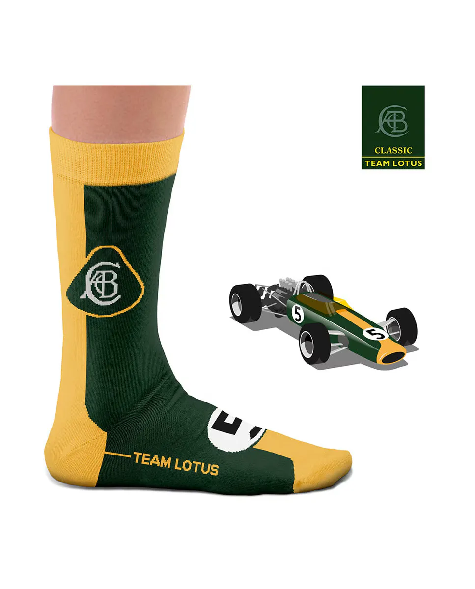 

Зеленые короткие мужские носки Lotus 49 Heel Tread, желтый