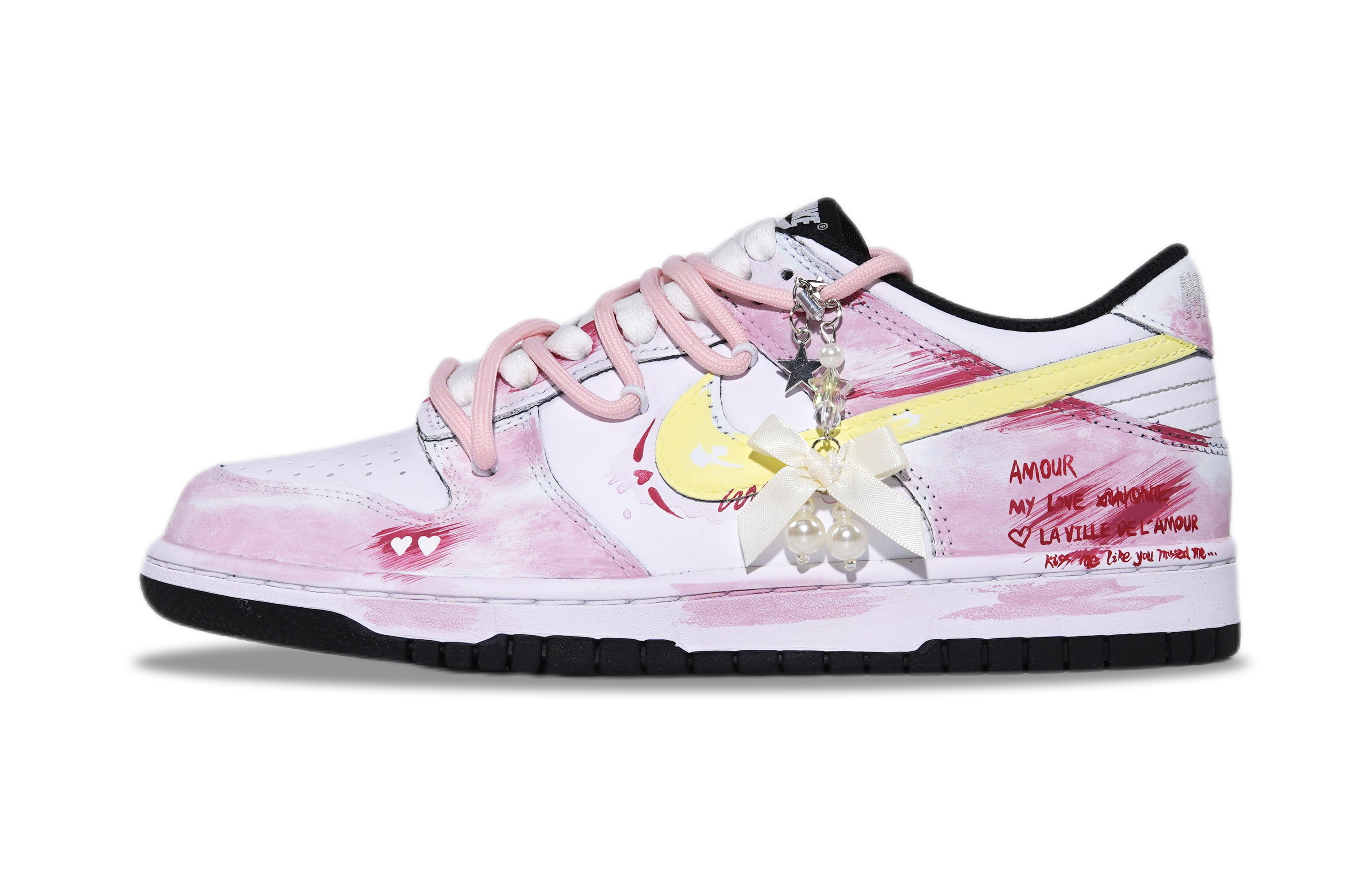 

Детские скейтерские кроссовки Dunk Grade School Nike, розовый