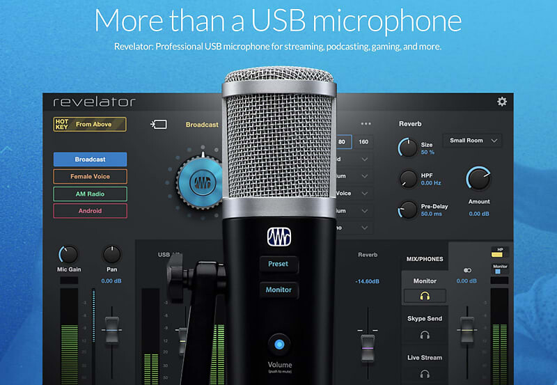 

Микрофон PreSonus Revelator USB Condenser Microphone