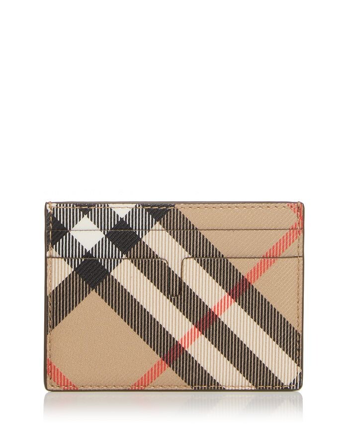

Винтажная визитница Burberry Sandon в клетку, коричневый/бежевый