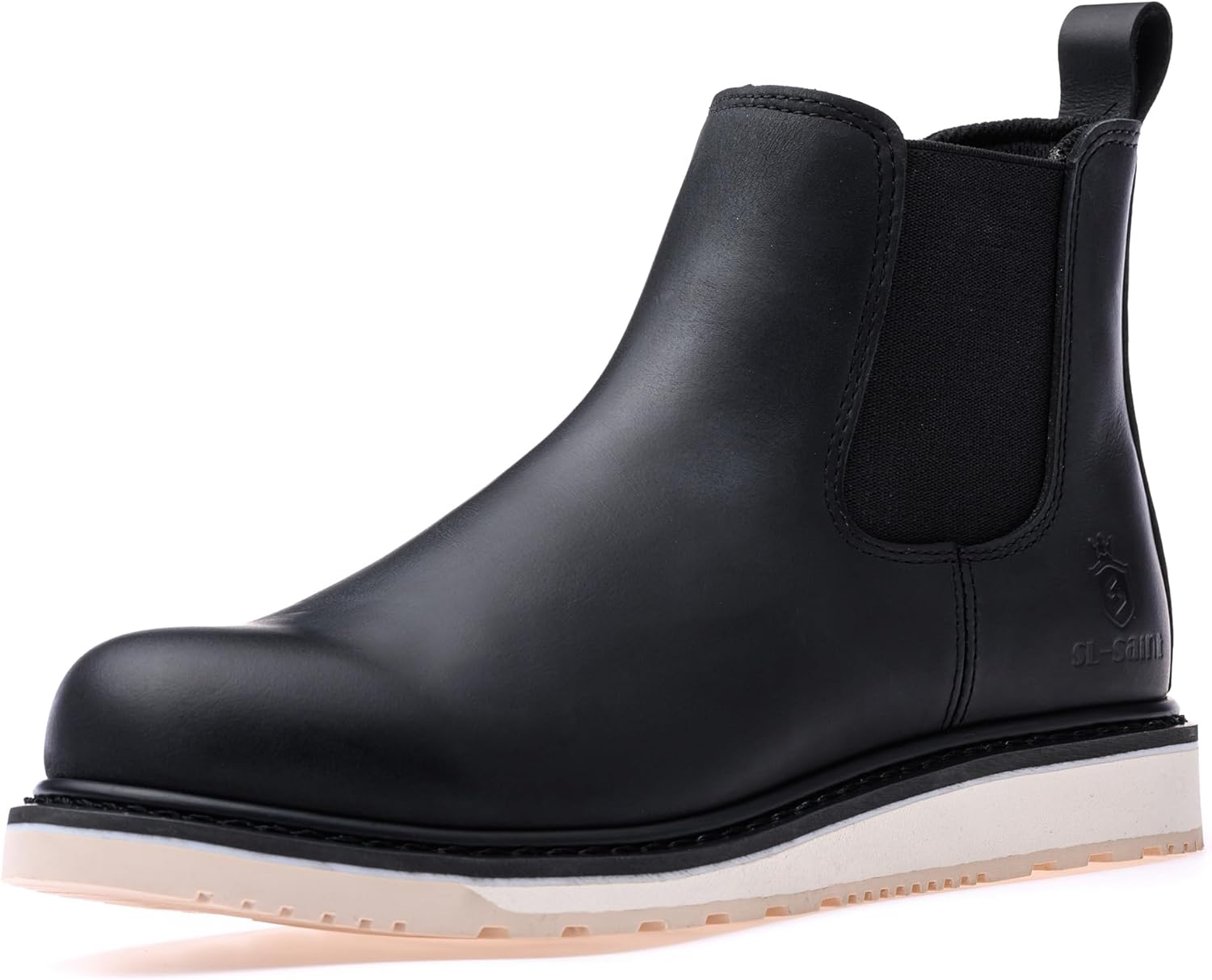 

Мужские ботинки челси с мягким носком ручной работы, классический стиль, натуральная кожа высшего качества, базовая рабочая обувь Sl-Saint, черный