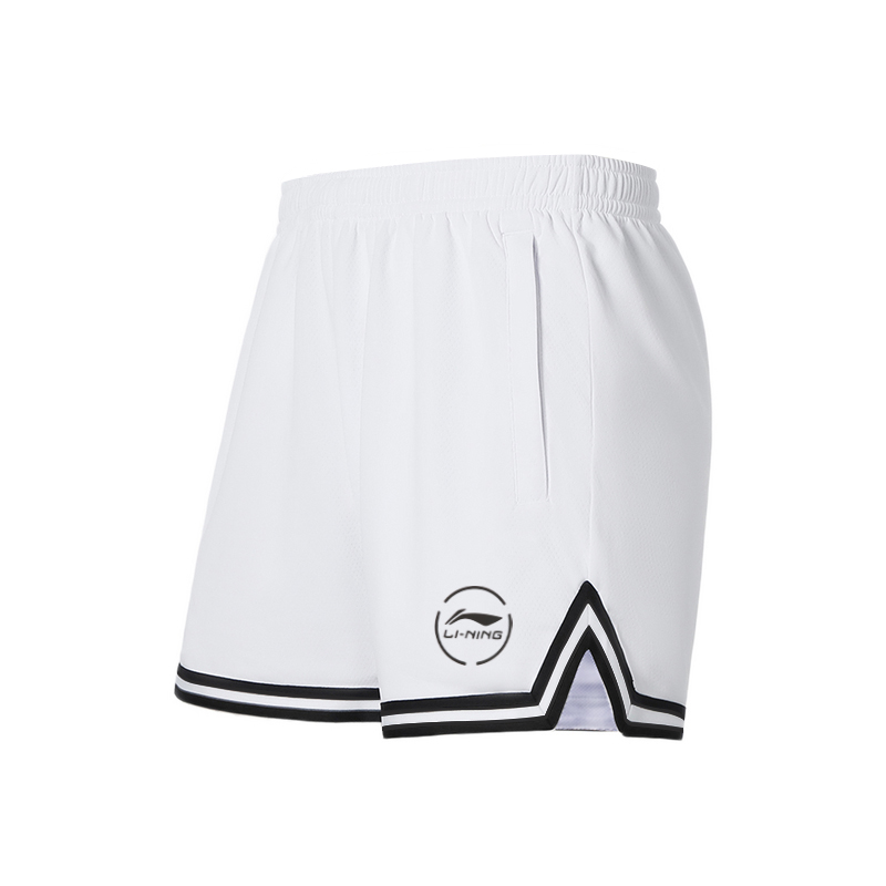 

ЛиНинг Профессиональная баскетбольная серия Повседневные шорты Мужские Белые, Белый (В комплекте носки)