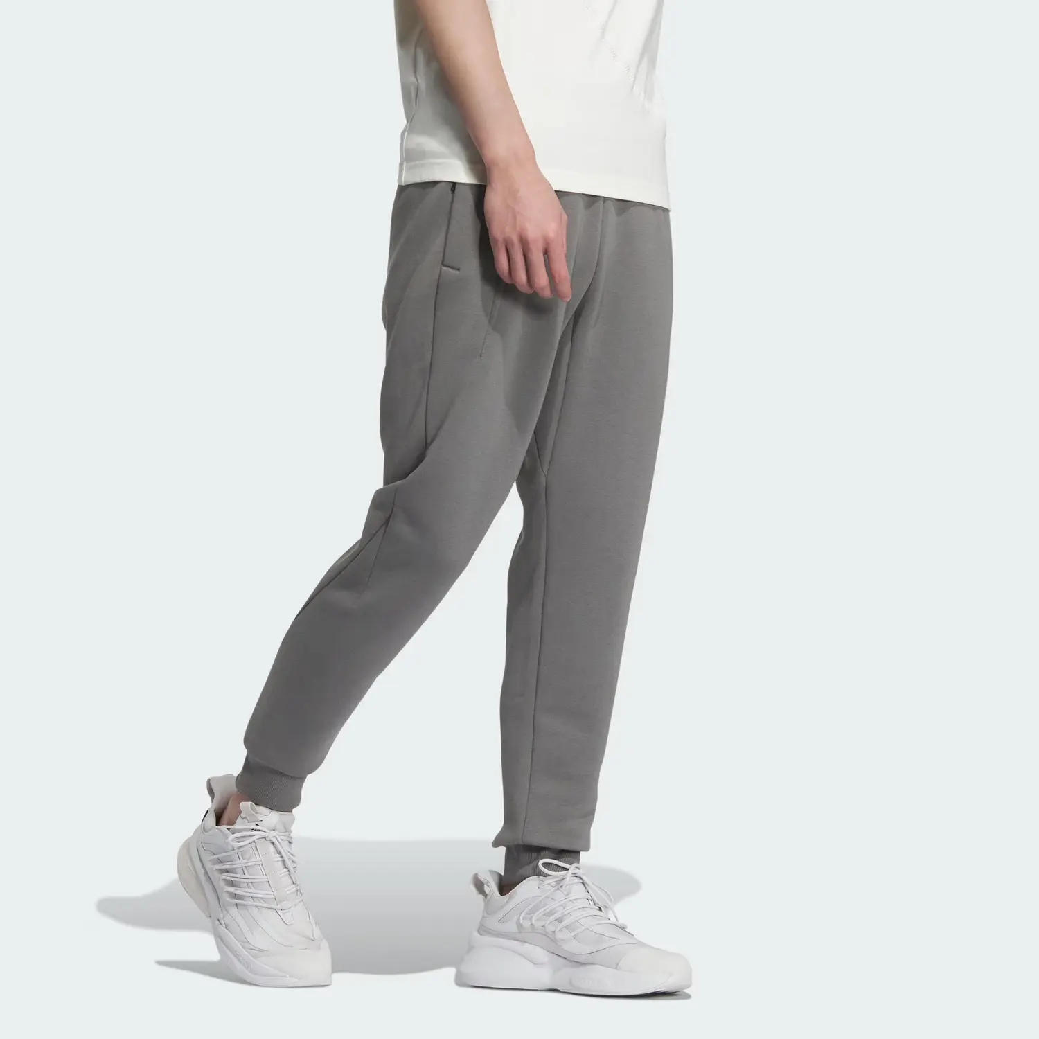 Трикотажные спортивные штаны серии Wuji, мужские, серые Adidas, серый — фото 4