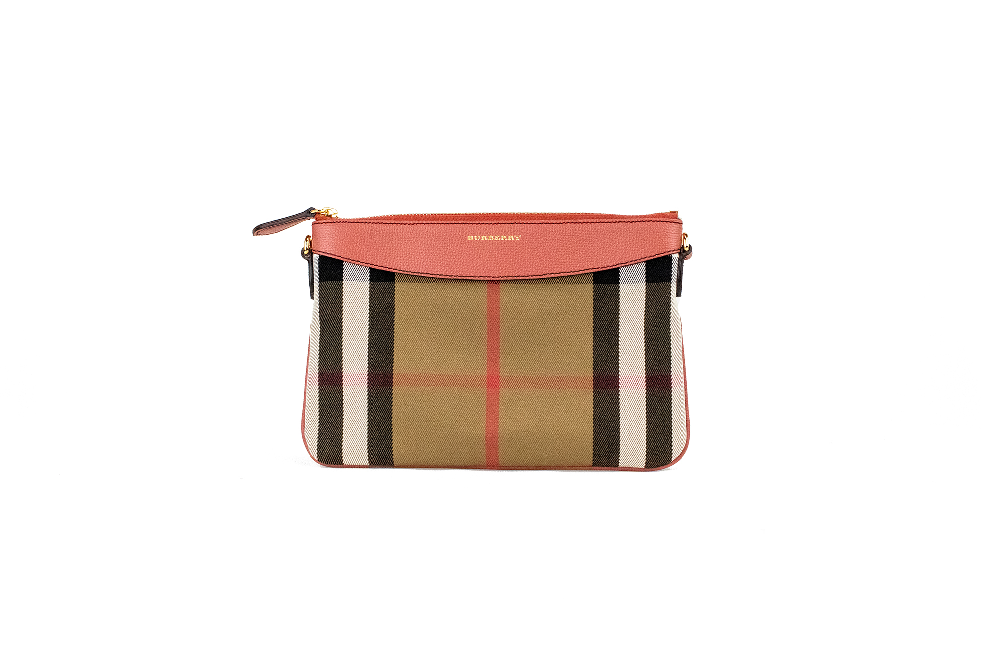 

Сумка-кошелек из кожи Peyton House Check Derby Cinnamon Red Grain Leather Burberry