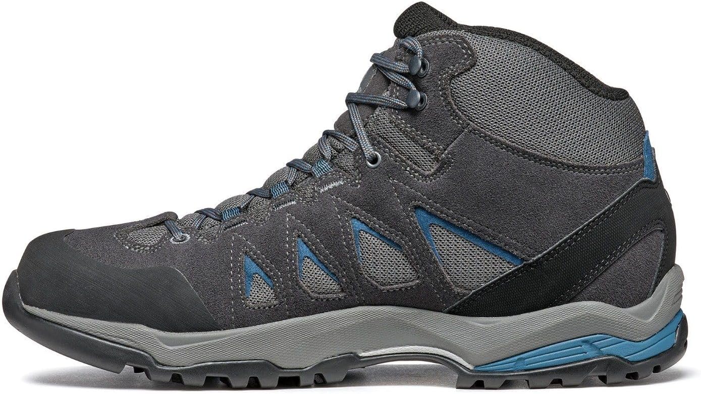 Мужские ботинки SCARPA Moraine Mid GTX с водонепроницаемой мембраной Gore-Tex, легкие, для походов и треккинга, голубой/серый — фото 3
