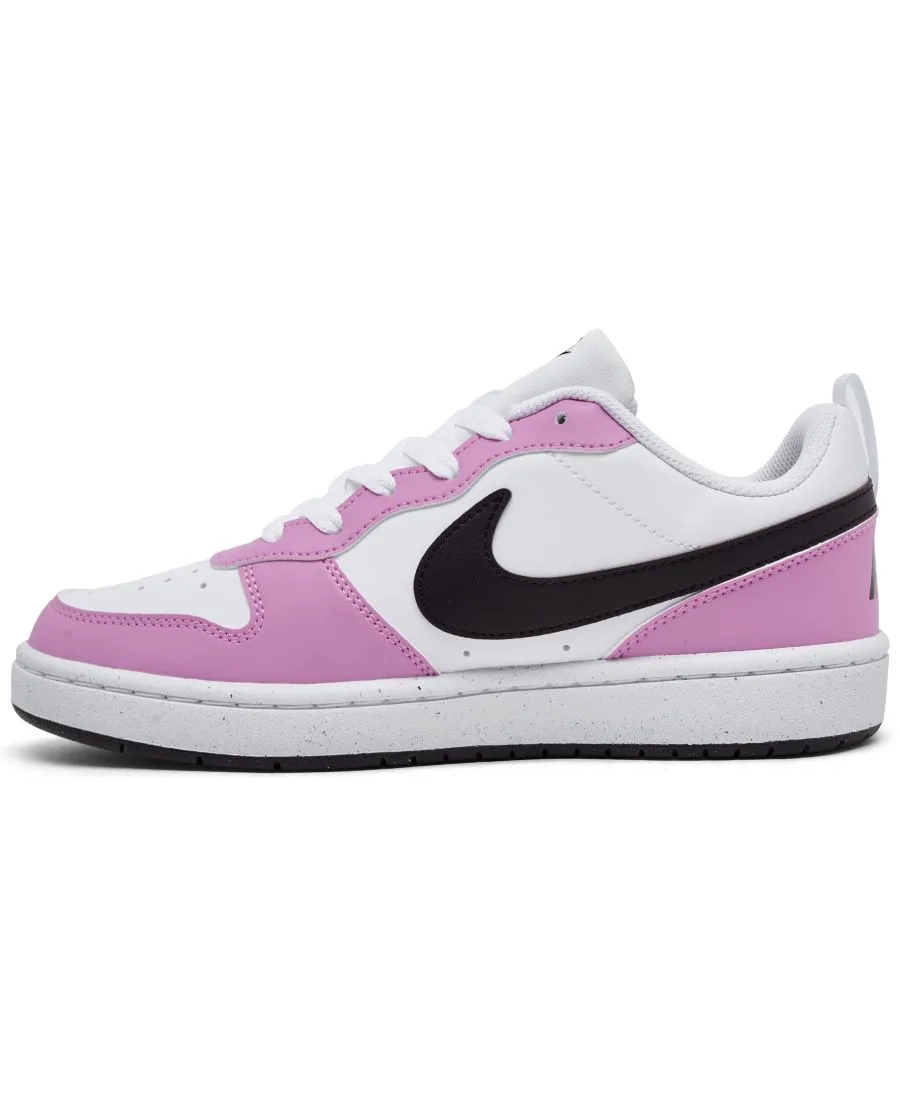 Детские повседневные кроссовки Big Kids Court Borough Low Recraft от Finish Line Nike, белый — фото 3
