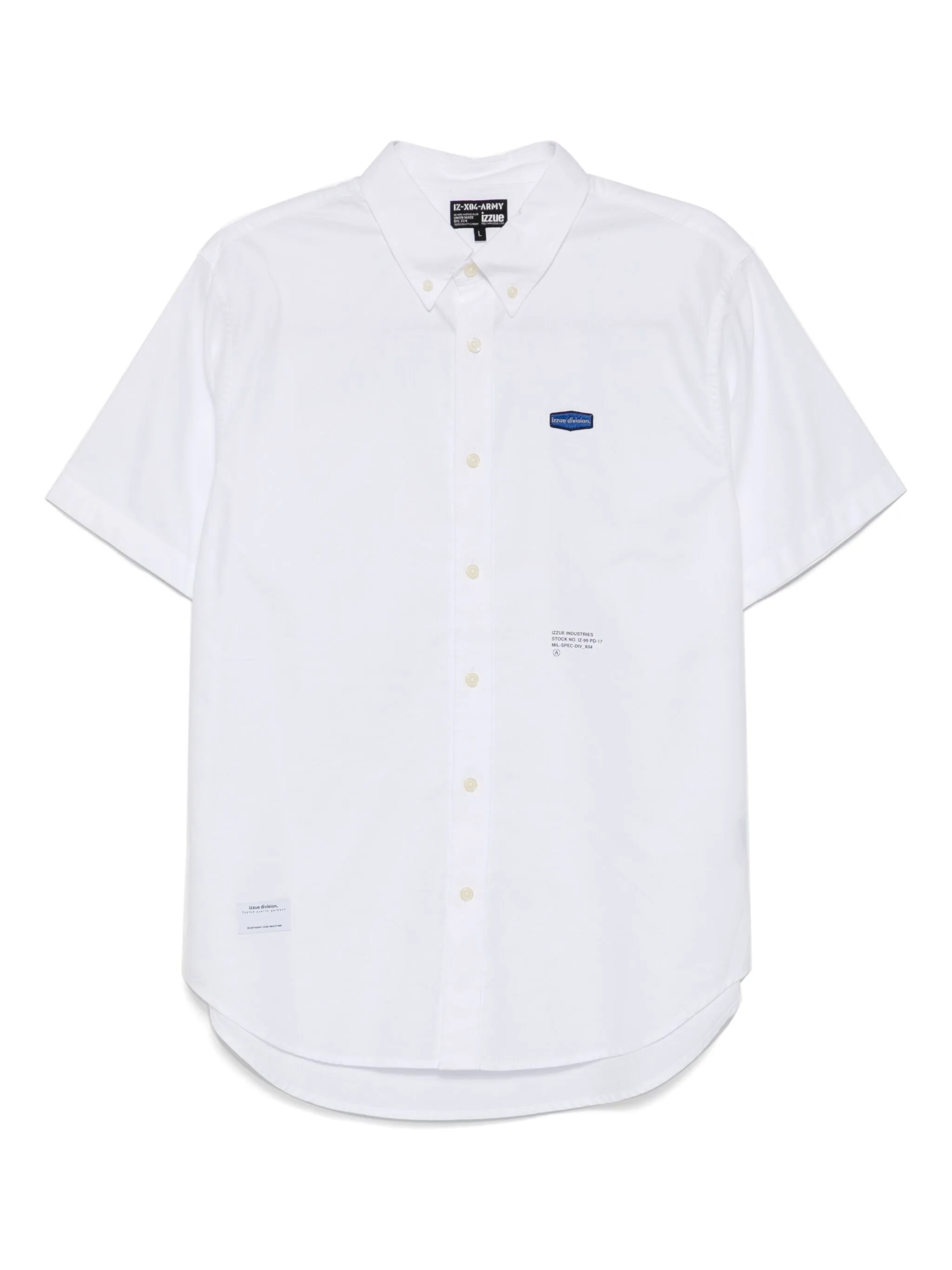 

Рубашка с нашивкой-логотипом Izzue, белый