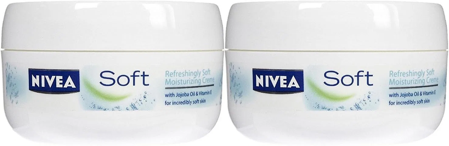 Дневной крем Nivea Soft увлажняющий, 201 мл, 2 шт