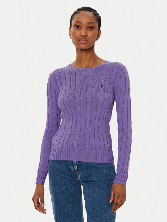 

Облегающий свитер 211891640028 Polo Ralph Lauren, фиолетовый