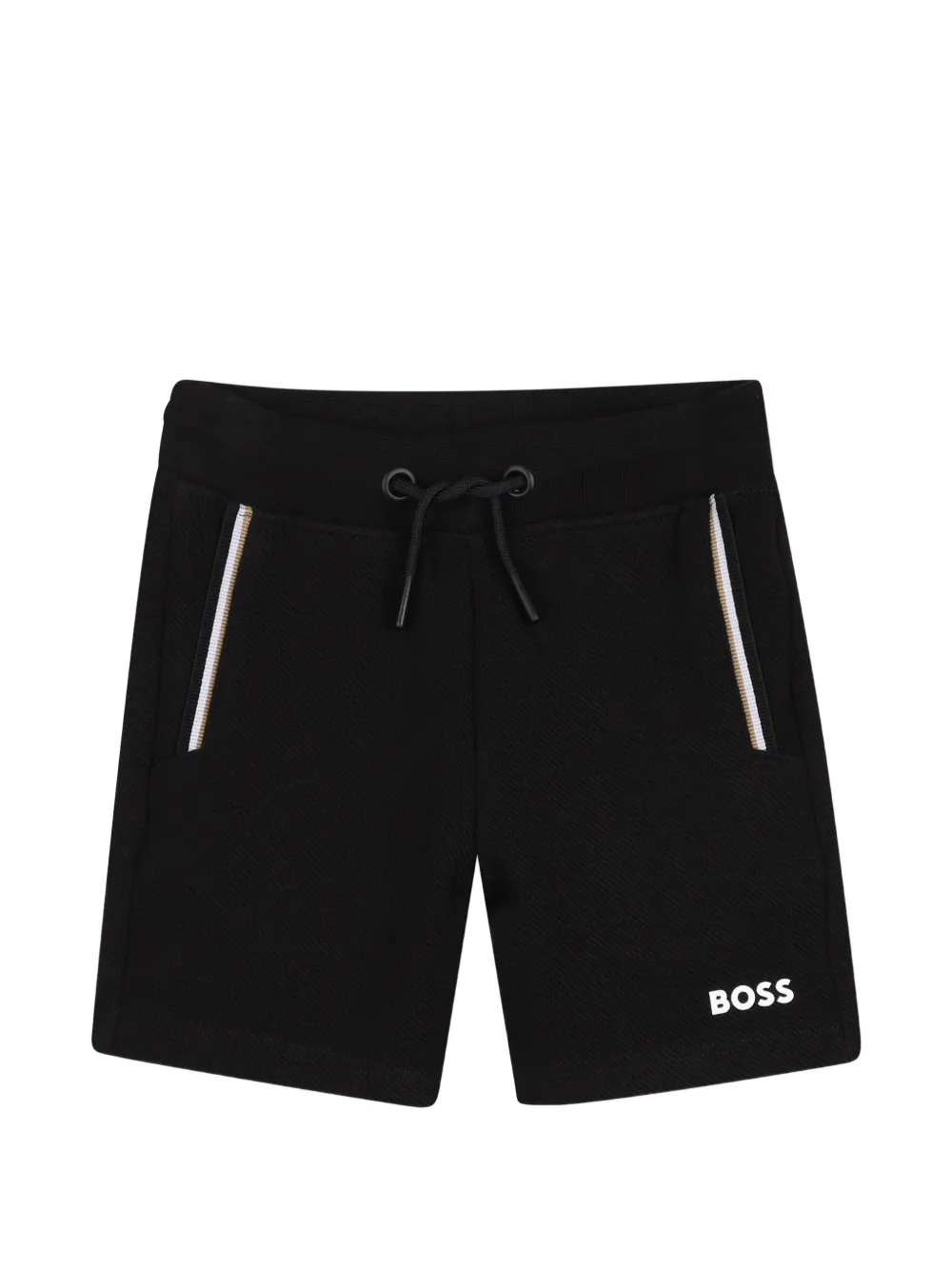 Комплект: футболка с кулиской и шорты Boss Kidswear, белый — фото 4