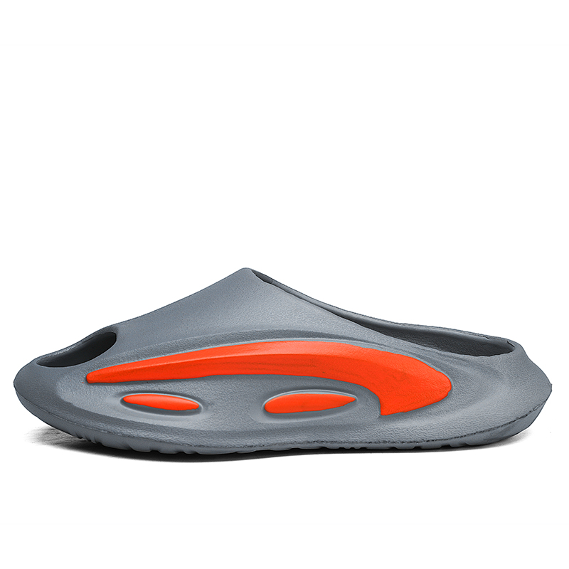 

LONGYING Слайдеры мужские черно-бело-серые хаки, цвет Gray