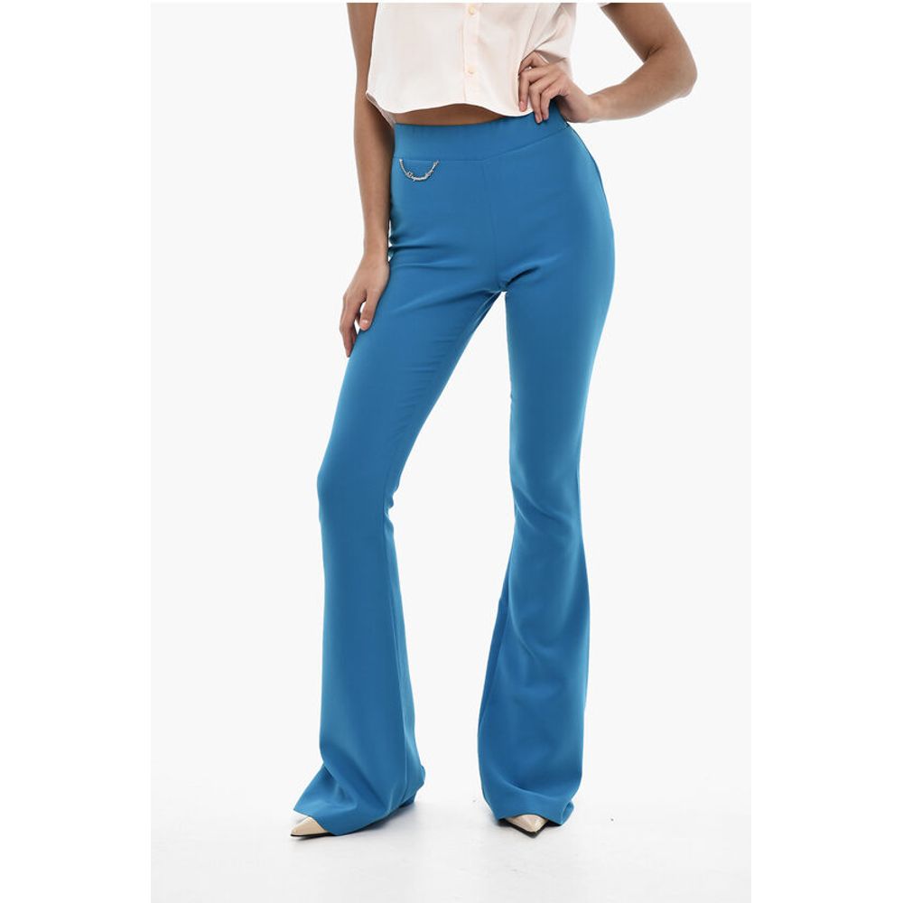 

Брюки Boot Cut с высокой талией и цепочкой Dsquared2, Light Blue