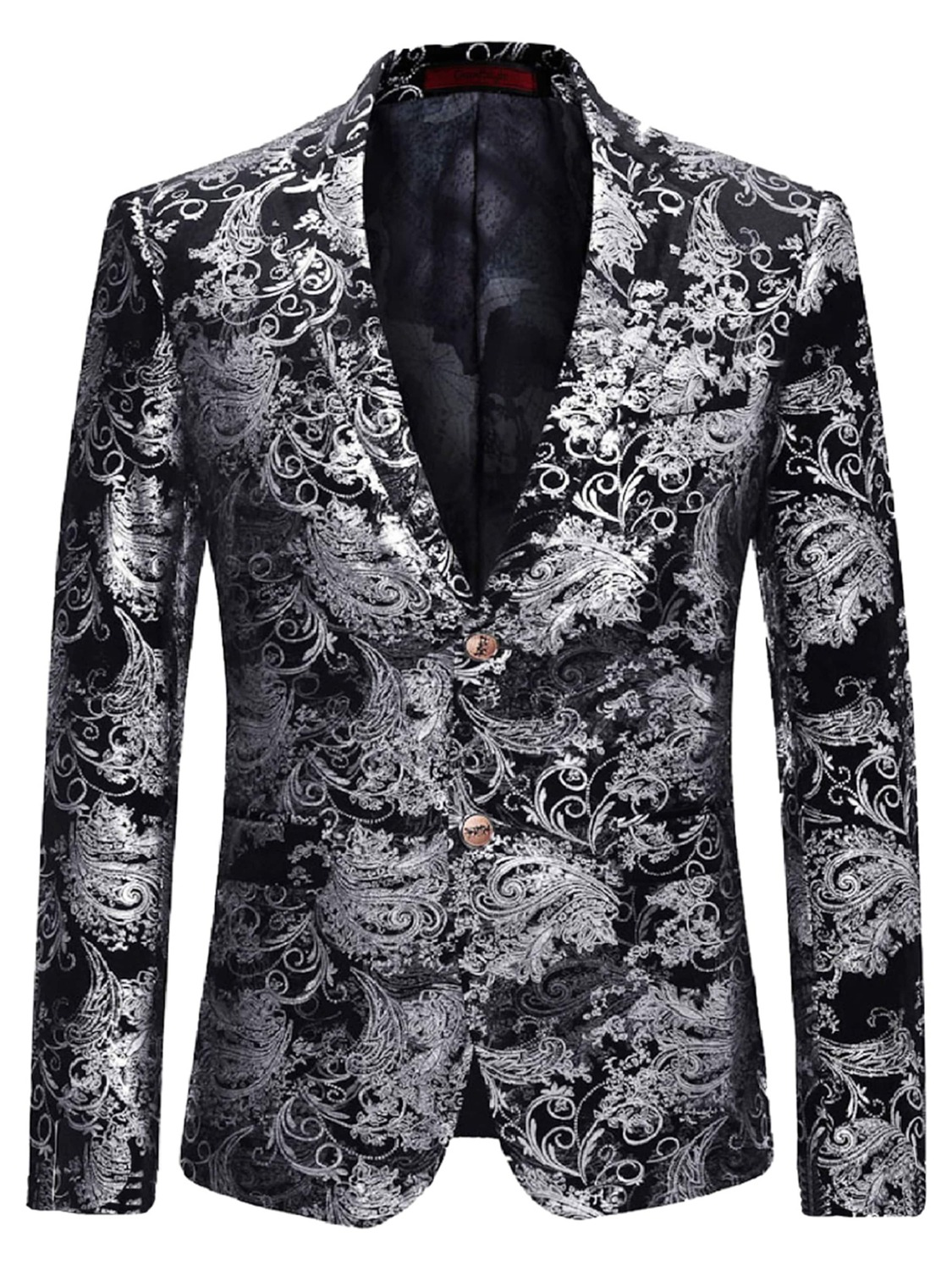 

Youthup Строгий пиджак Slim fit в серебристом цвете