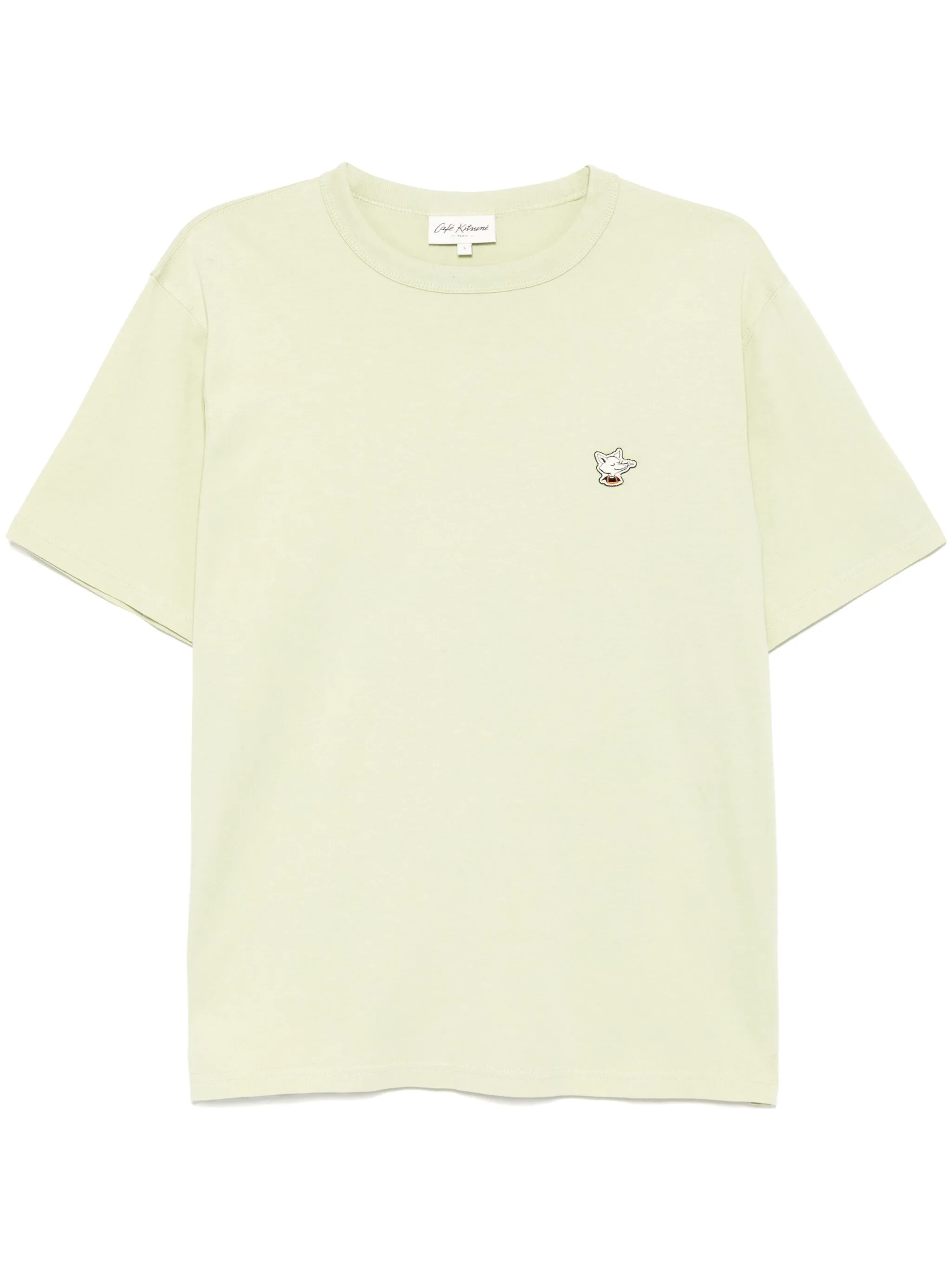 

Футболка Barista Fox Patch Relaxed Café Kitsuné, зеленый