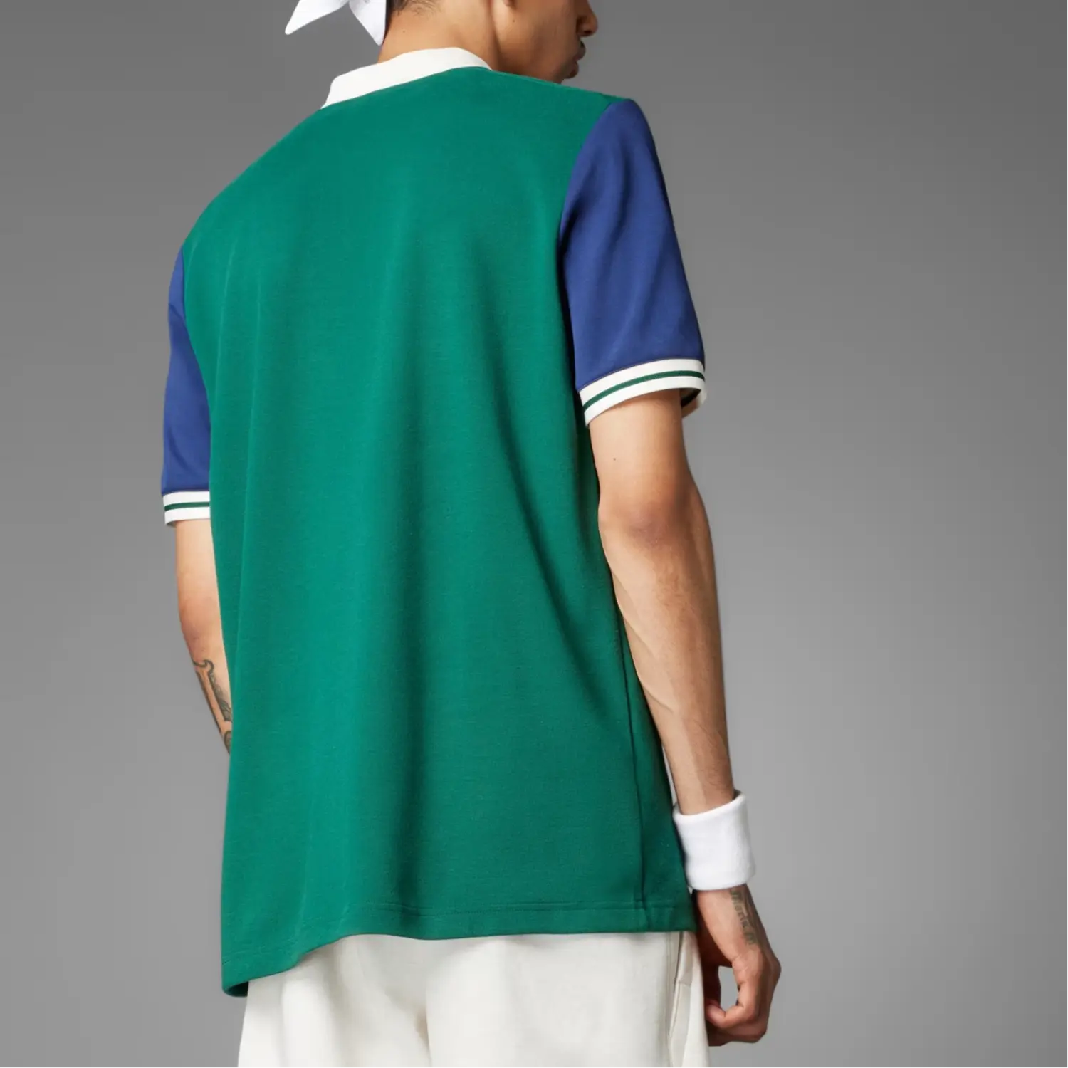 Футболка теннисная Heritage Adidas, зеленый — фото 4