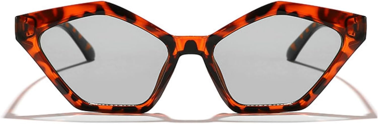 

Willochra Модные квадратные солнцезащитные очки неправильной формы для женщин, многоугольные, роскошные, с защитой от УФ-излучения UV400, женские, в стиле «кошачий глаз» 90-х, черные, C4