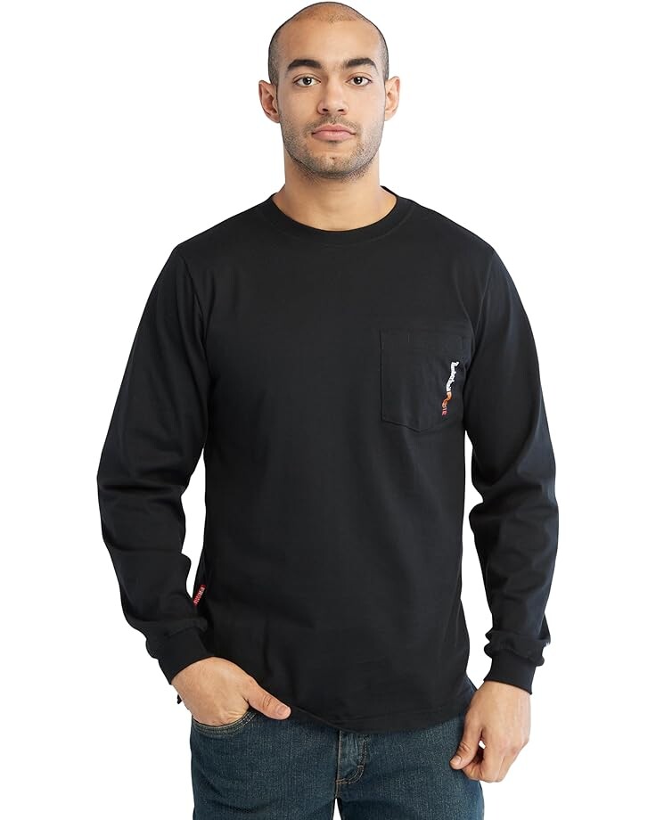 

Футболка Timberland PRO FR Cotton Core Long-Sleeve Pocket, черный