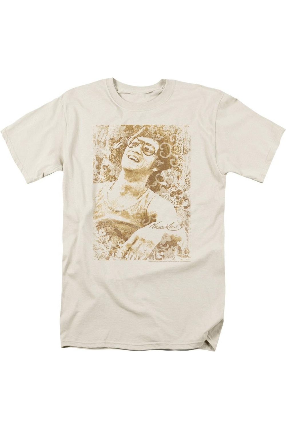 

Футболка с коротким рукавом для взрослых Bruce Lee Freedom Gildan, кремовый