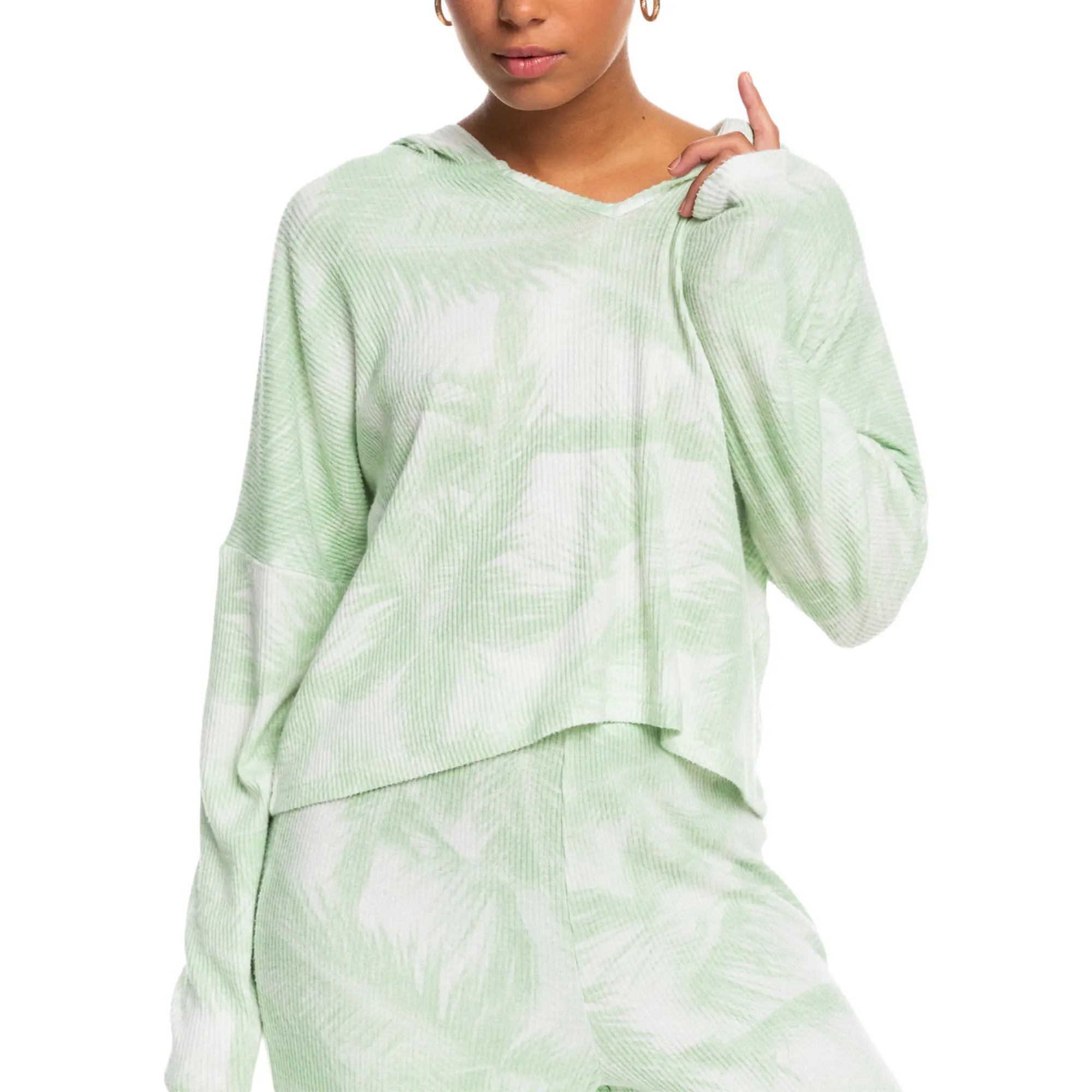 

Женская толстовка Endless Daze с ребристой отделкой. ROXY, Sprucetone Off To Paradise