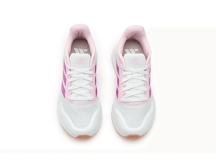 Кроссовки беговые Run Falcon 5 Adidas Kids, White/Clear Pink/Gum — фото 3