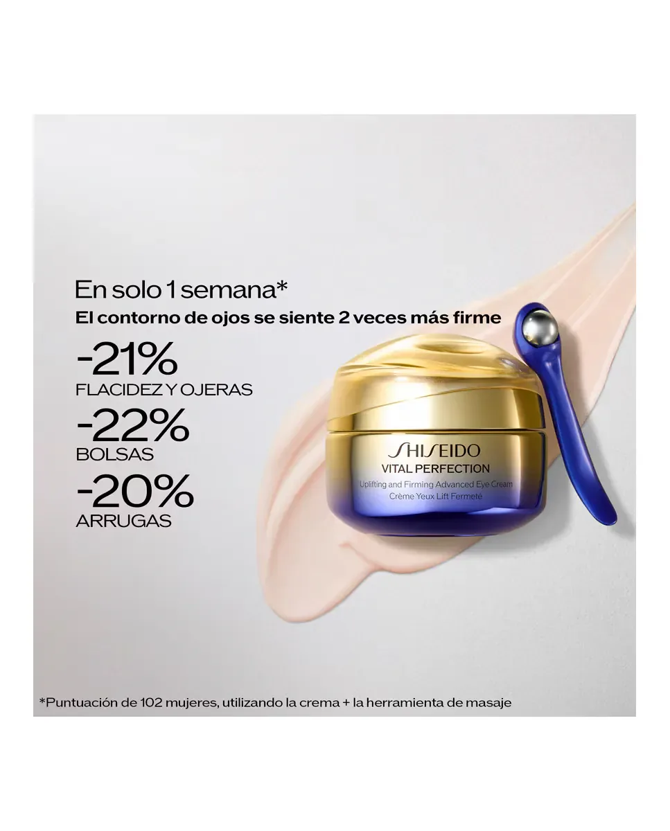 Крем для контура глаз Vital Perfection Uplifting And Firming Advanced Eye Cream, 15 мл Shiseido — фото 3