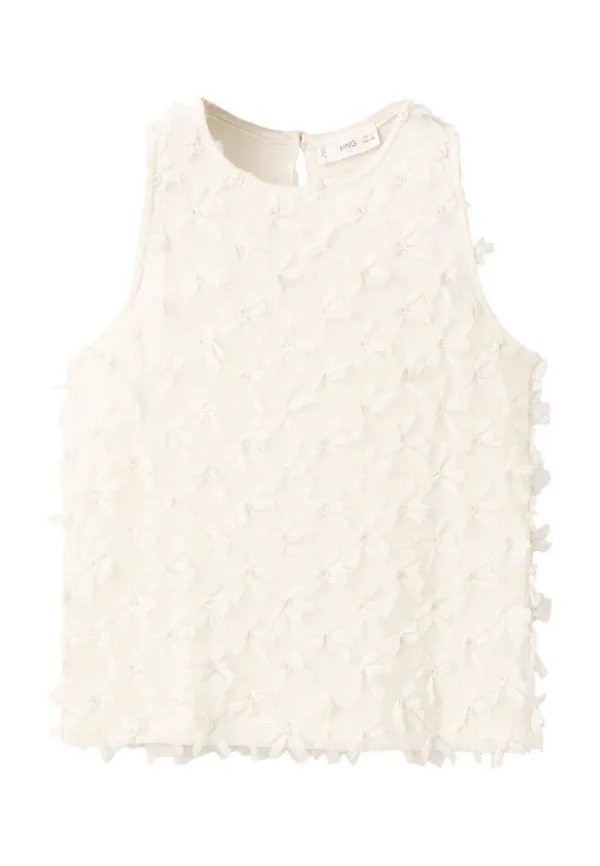Детская блузка Mango Kids, Off White