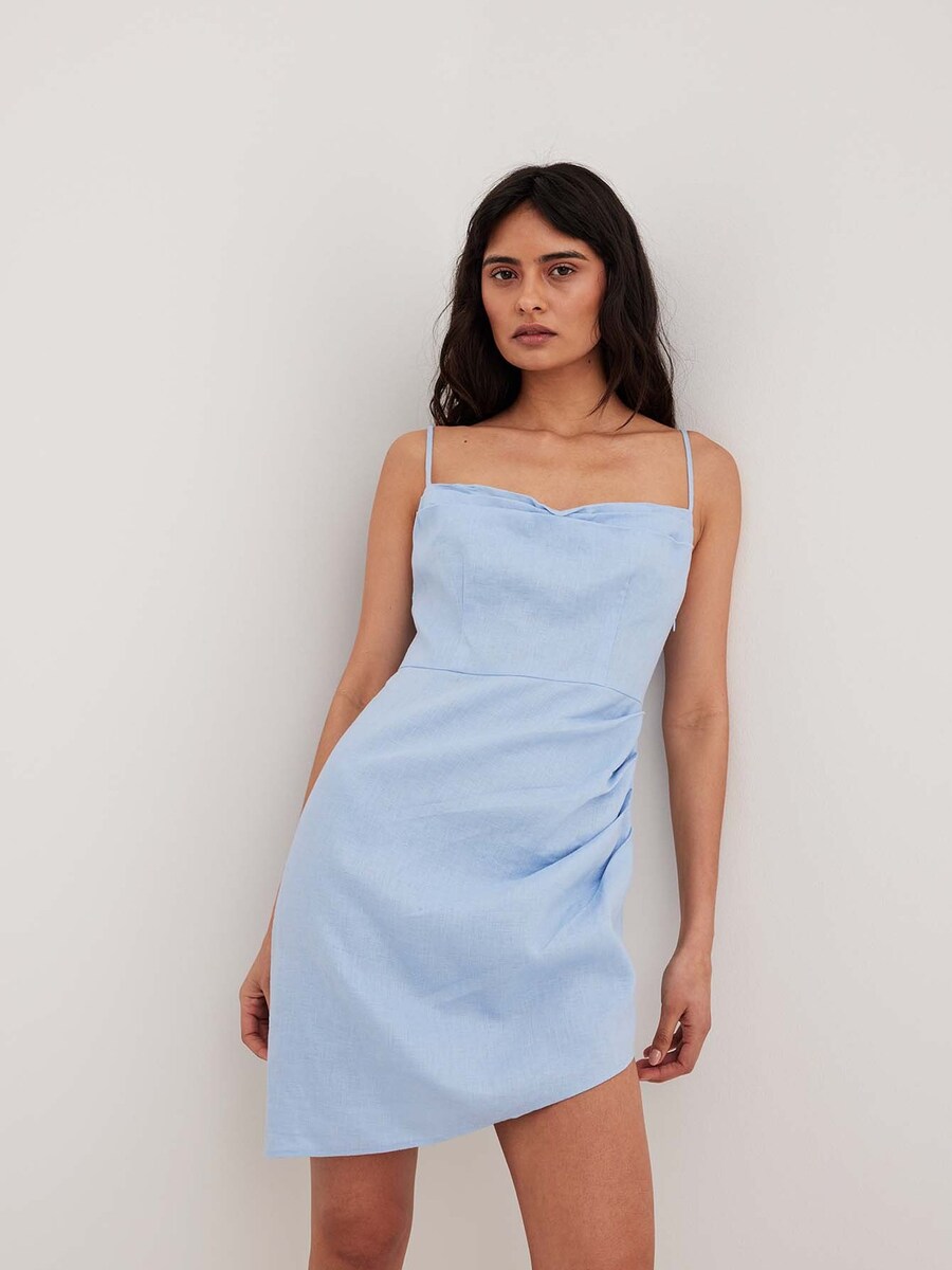 

Мини платье NA-KD Dress, небесно-синий