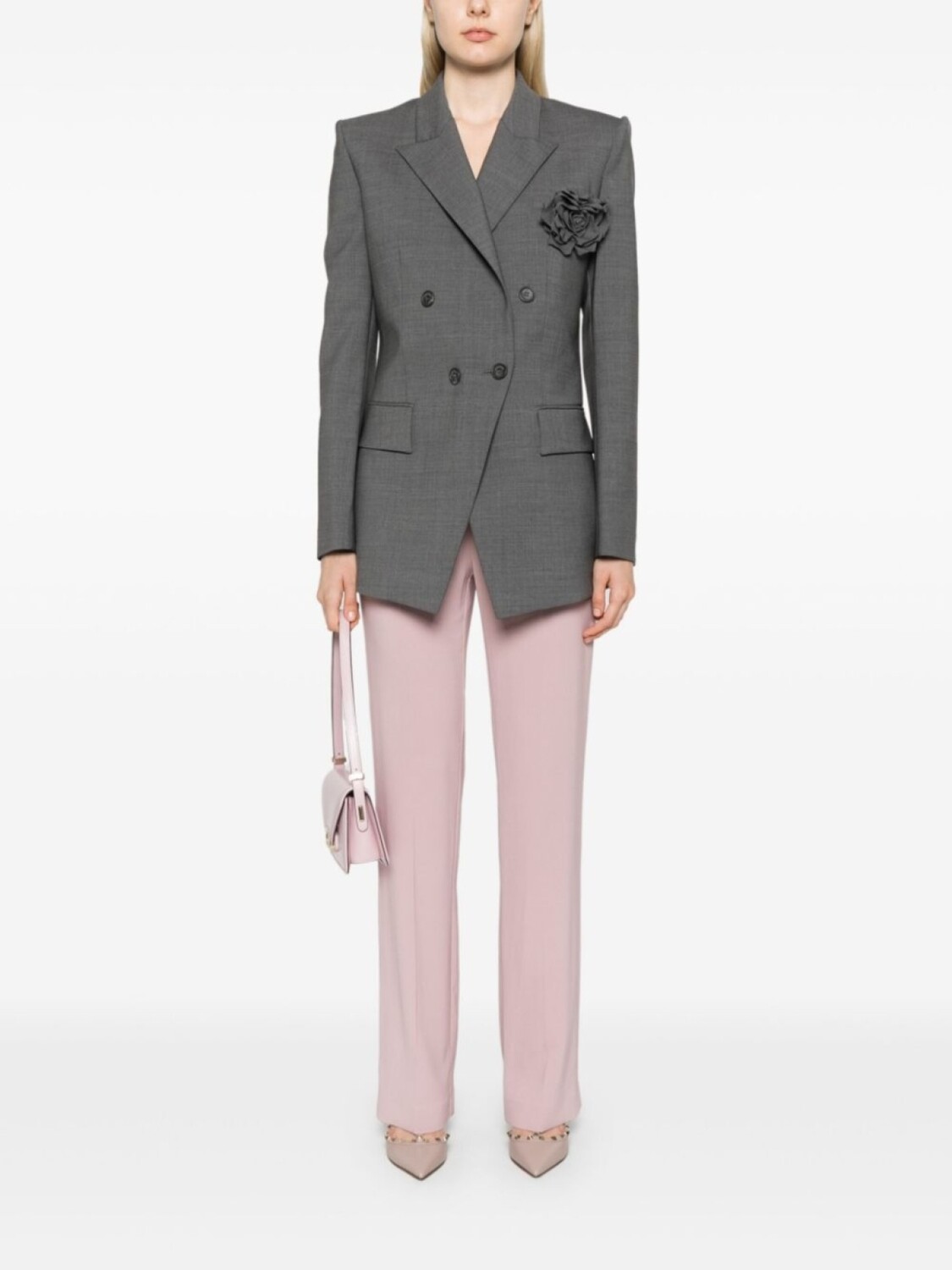 

Расклешенные брюки PINKO, розовый
