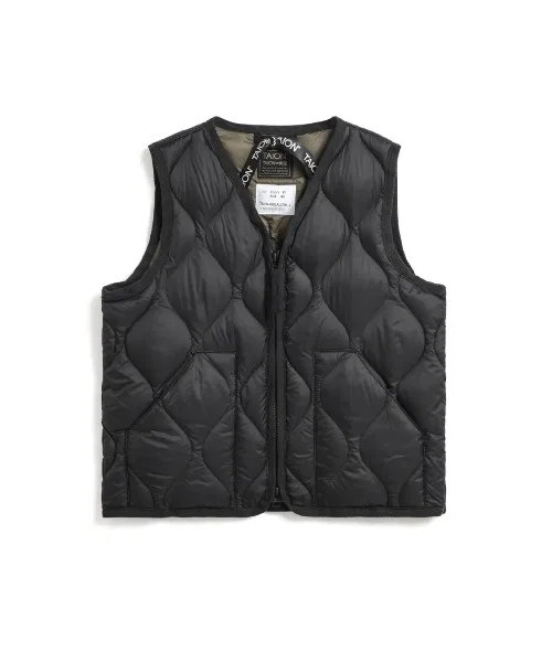 Жилет детский MILITARY V NECK W-ZIP DOWN VEST TAION, чёрный