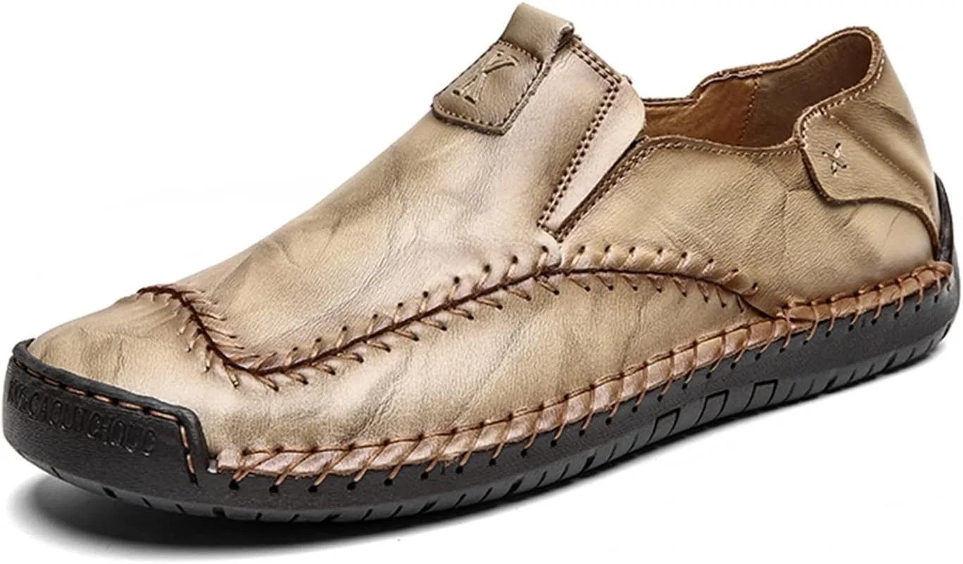 Туфли Men's Shoes Men's Shoes Leather Men's Shoes Casual Low Slip On Men's Shoes Generic, Khaki