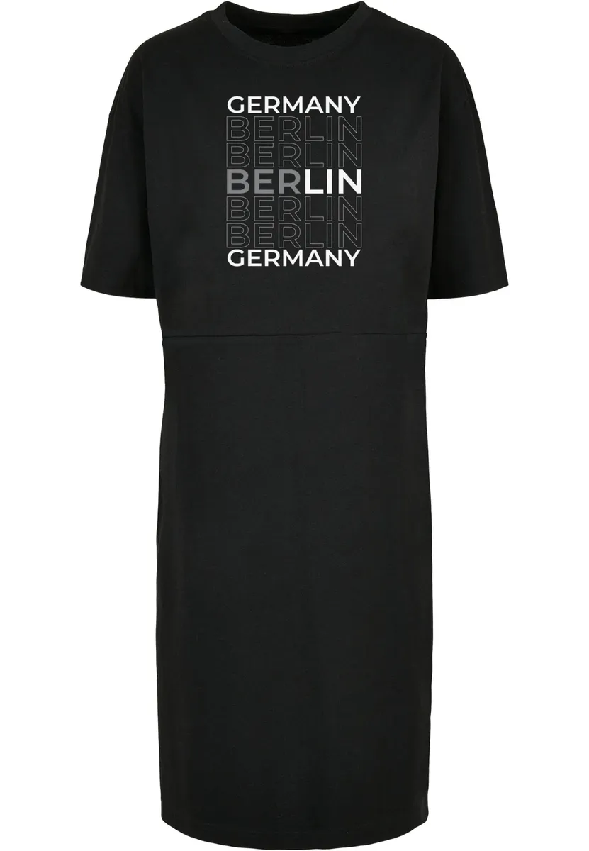

Платье-рубашка Merchcode " Merchcode Damen Ladies Berlin X Organic Oversized Slit Tee Dress" (1 шт.), черный