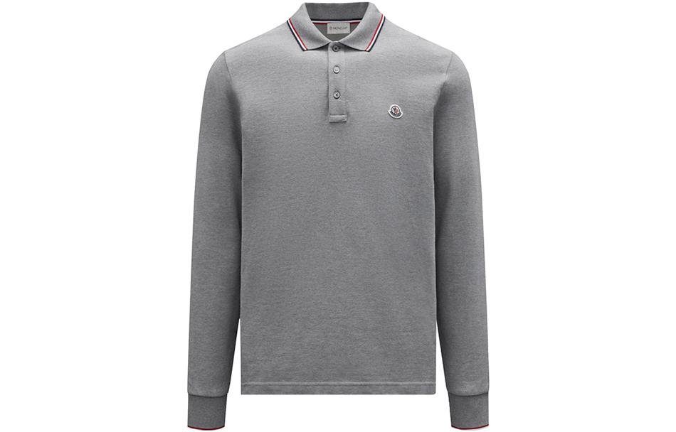 

Серая поло для мужчин Moncler, серый