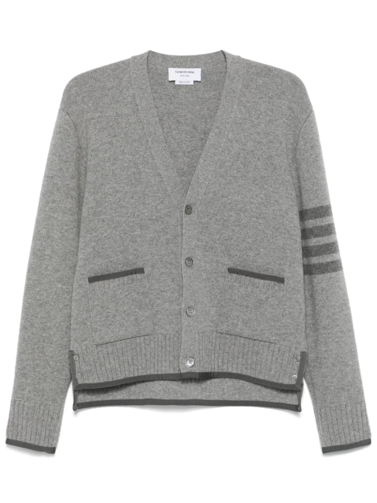 

Thom Browne кардиган с полосками 4 Bar, серый